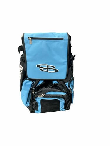 Used Boombah Baby Blue Roller Bag Bb Sb Player Wheeled Bag Carolina Blue 11834-s000052087