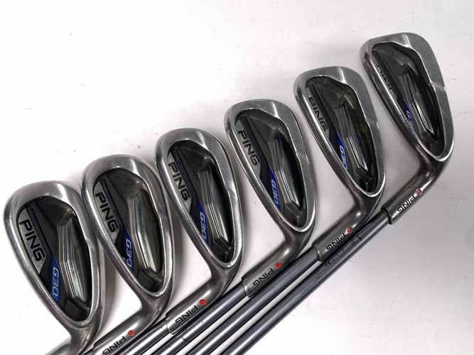 Ping G30 Iron Set 7-9+UW+SW+LW Red Dot 1* Flat TFC 419 Senior Graphite RH -NO PW