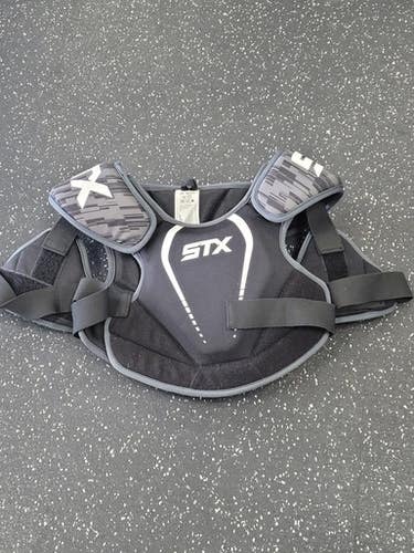 Used Stx Stallion 75 Shoulder Pads Lacrosse Shoulder Pads Black Md 11849-s000040712