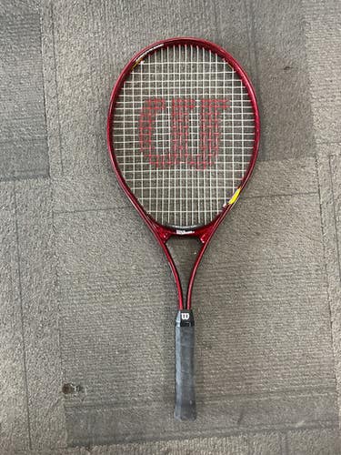 Used Wilson Pro 110 Adult Tennis Racquet Red 4 1 4" 11614-s000238044