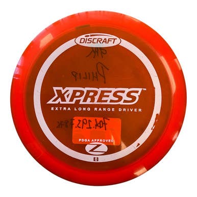 Used Discraft Z Xpress Disc Golf Driver Orange 168g 11450-s000522404