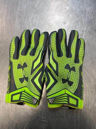 Used Under Armour Gloves Fb Gloves Green Lg 11868-s000069869