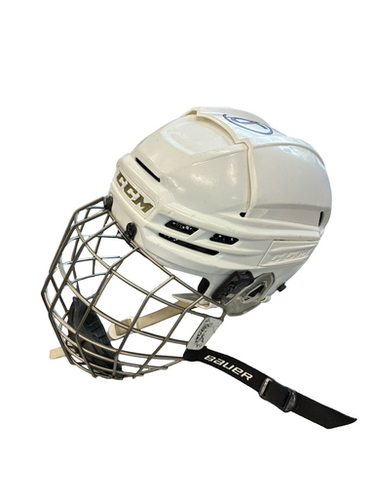 Used Ccm Tacks X Supreme Sm Helmet Cage Combo White Sm 11682-s000133957