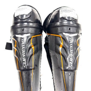 Used Bauer Sumpreme Youth Shin Guards Black 9" 11860-s000310364