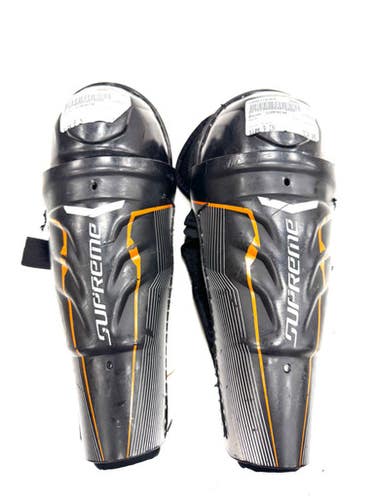 Used Bauer Sumpreme Youth Shin Guards Black 9" 11860-s000310364
