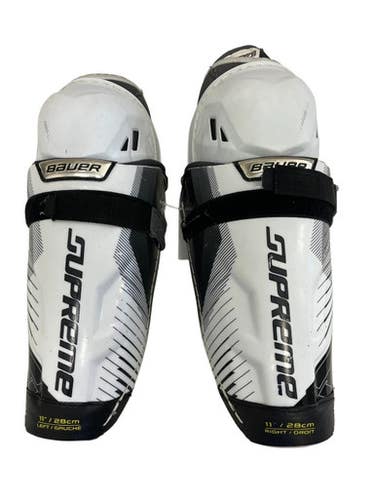 Used Bauer Supreme S170 11" Junior Hockey Shin Guards 11692-s000152376
