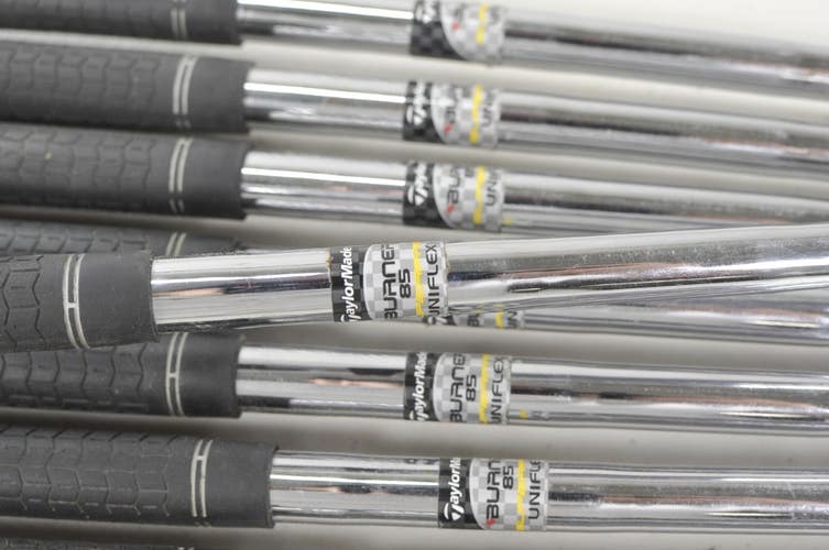 Taylormade Burner Superfast 85g Uniflex 8pc Iron Shaft Set .370 Steel # 221222