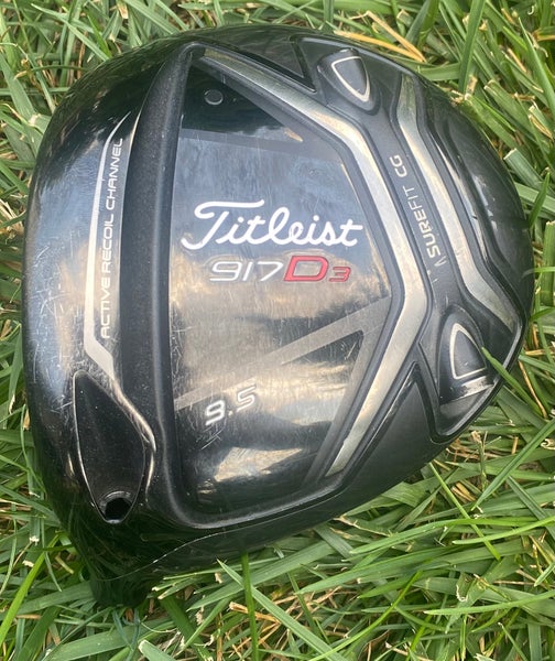 Men's Titleist 917 D3 9.5° Driver Left Hand Club Head (Used