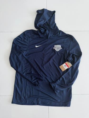 Sweetlax Navy, long sleeve UV shirt with hood