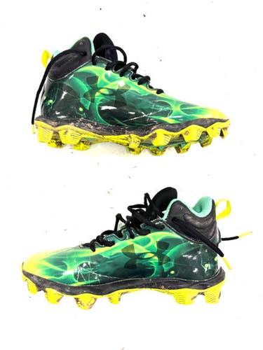 Used Under Armour Jr Fb Cleats Green Junior 05 11860-s000310468