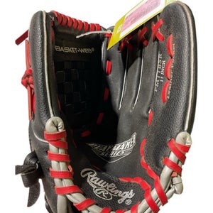 Used Rawlings Playmaker Series Bb Sb Glove Rh Throw Black 11" 11847-s000036242