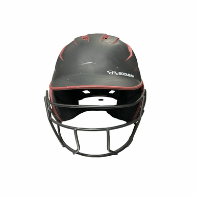 Used Boombah Blk Helmet Jr 6 1 4-7 Batting Helmet W Mask Black One Size 11834-s000052284