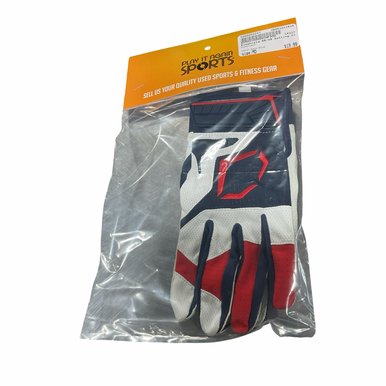 Used Evoshield Bb Sb Batting Gloves Navy Blue Md 11834-s000052247