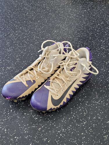 Used Nike Alpha Menace Adult FB Cleats Purple Senior 11 11849-S000041592