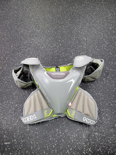 Used Maverik MX Lacrosse Shoulder Pads Grey Senior 11849-S000041582
