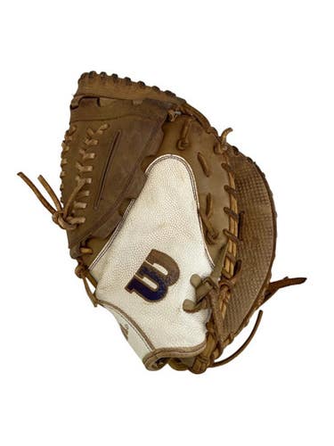 Used Wilson A2000 Am1 34" Rh Throw Fastpitch Catchers Glove Brown 11692-s000152406