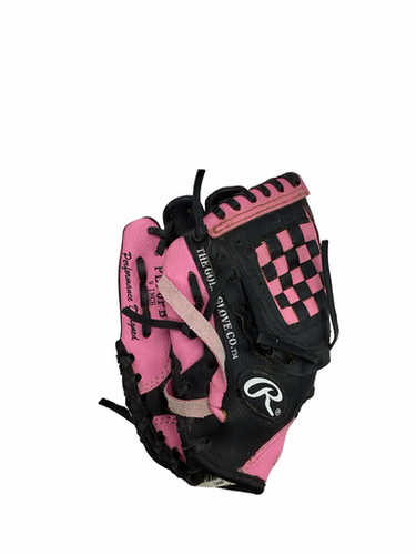 Used Rawlings Playr Series Pl90pb Bb Sb Glove Lh Throw Pink 9" 11613-s000183988