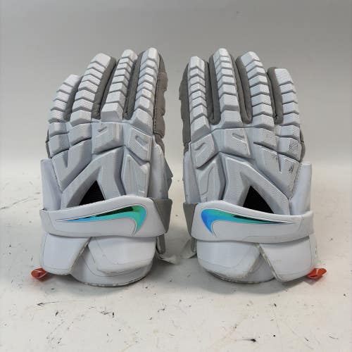 Nike Vapor Premier Lacrosse Gloves, White, Medium