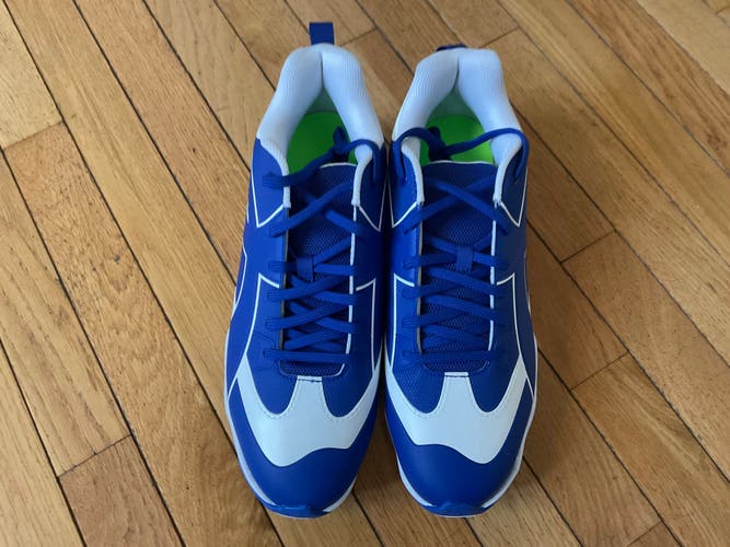 Blue Men's Size M 10.5 (W 11.5) Adult Under Armour Leadoff low rm Low Top Molded Cleats (New)