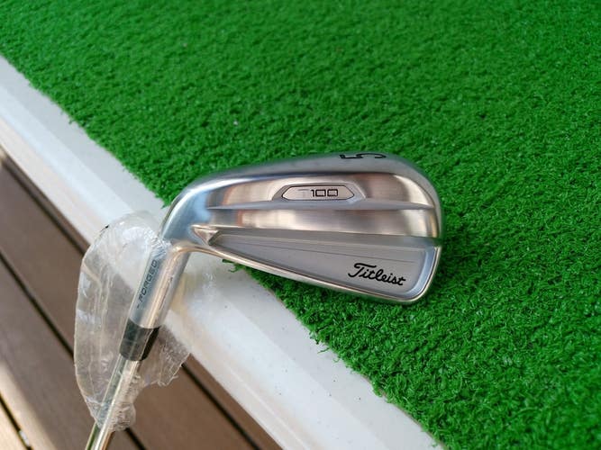 Titleist Forged 2021 T100 5-Iron w/ True Temper AMT S300 Stiff Shaft - LEFTY