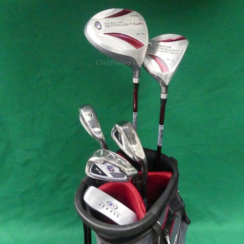 JUNIOR US Kids Ultralight WT-60u 6-Piece Complete Golf Club Set w/ Stand Bag