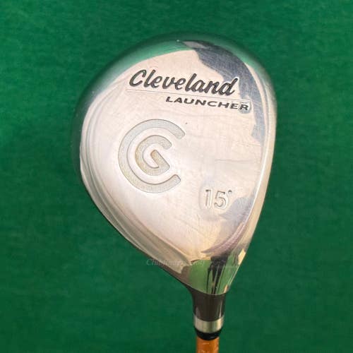 Cleveland Launcher Stainless 15 Fairway 3 Wood Launcher Gold 65g Graphite Stiff