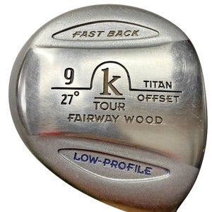 K Tour Fast Back Titan Offset 9 Wood 27* Minus 1" Ladies Graphite 38.5" RH