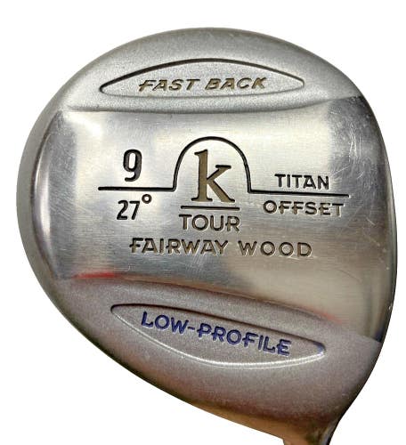 K Tour Fast Back Titan Offset 9 Wood 27* Minus 1" Ladies Graphite 38.5" RH