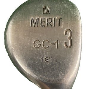Merit Golf 3 Wood 16* Men's RH GC-1 Stiff Graphite 43" New Grip Nice Club