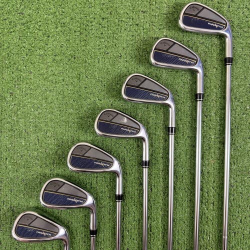 Callaway Paradym Forged 455 Iron Set 5-PW AW Elevate MPH 95g Regular Flex Steel