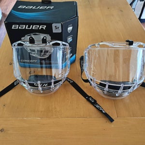 2-pack Sr. Bauer Concept 3 visors