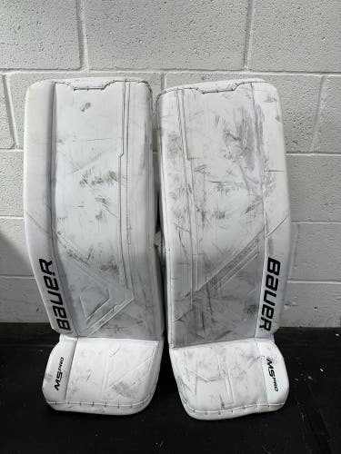 Small Bauer Supreme M5 Pro Goalie Leg Pads (Used)