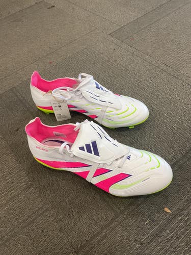 Used Adidas Predator Elite Soccer Cleats White Senior 12 11614-s000238369