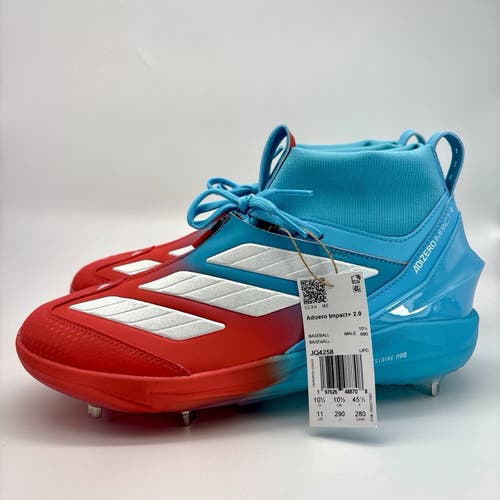 new men's 11 Adidas adizero impact + 2.0 metal baseball cleats candy pack JQ4258
