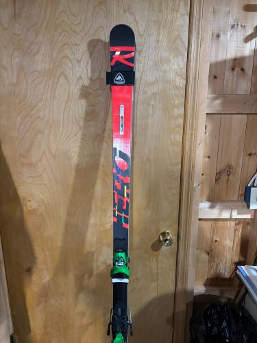 Rossignol Hero FIS GS Pro 193 cm Skis With Bindings Max Din 18 (Used)