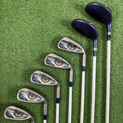 Ping G Le Iron Hybrid Set 5H 6H 7-PW SW Ladies Womens Flex Red Dot -1/2 Short