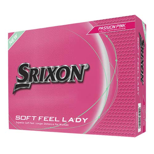Srixon Soft Feel Lady Golf Balls (Passion Pink, 12pk) 1 dz 2025 NEW