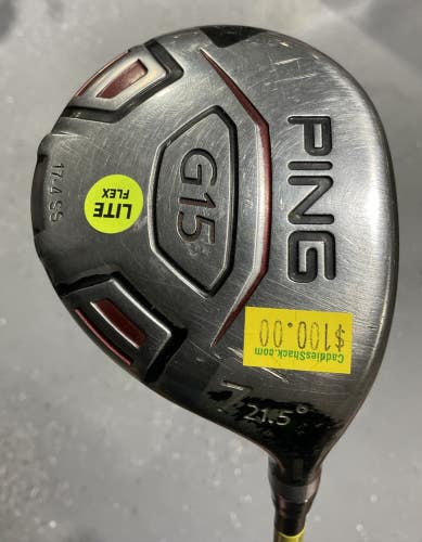 Ping G15 21.5 #7 Fairway Wood 41.5" PING TFC189 Senior Flex Graphite USED