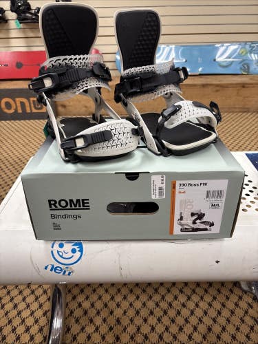 Rome 390 Boss FW Mens Size M/L Snowboard Binding NEW 25/26 (Color Stone)