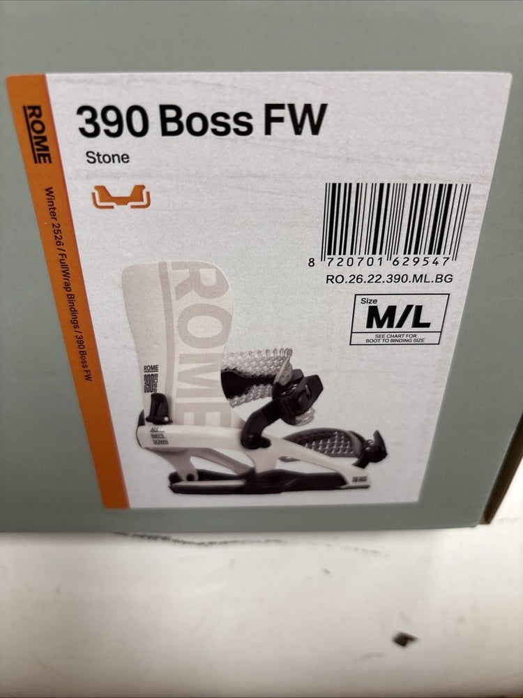 Rome 390 Boss FW Mens Size M/L Snowboard Binding NEW 25/26 (Color