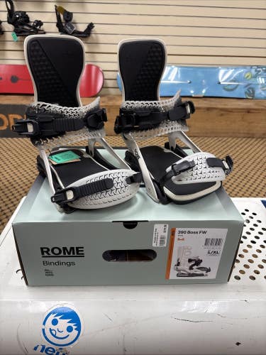 Rome 390 Boss FW Mens Size L/XL Snowboard Binding NEW 25/26 (Color Stone)