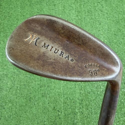Miura Forged Raw 58 Lob Wedge Dynamic Gold Tour Issue Spinner Steel 35