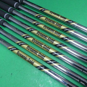 True Temper Tour Issue Dynamic Gold X100 .355 Extra Stiff Pulled Shafts SET OF 7