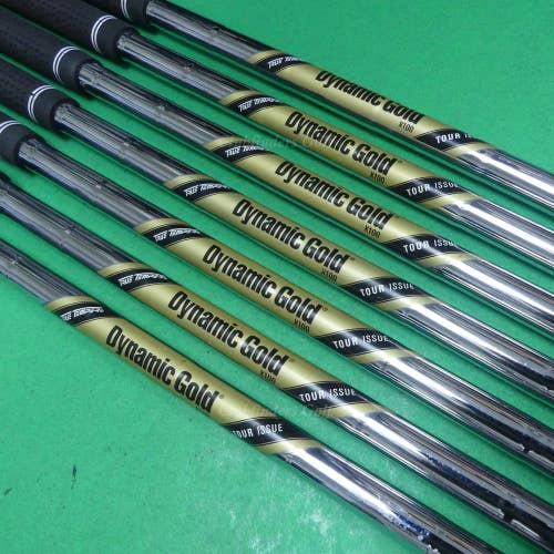 True Temper Tour Issue Dynamic Gold X100 .355 Extra Stiff Pulled Shafts SET OF 7