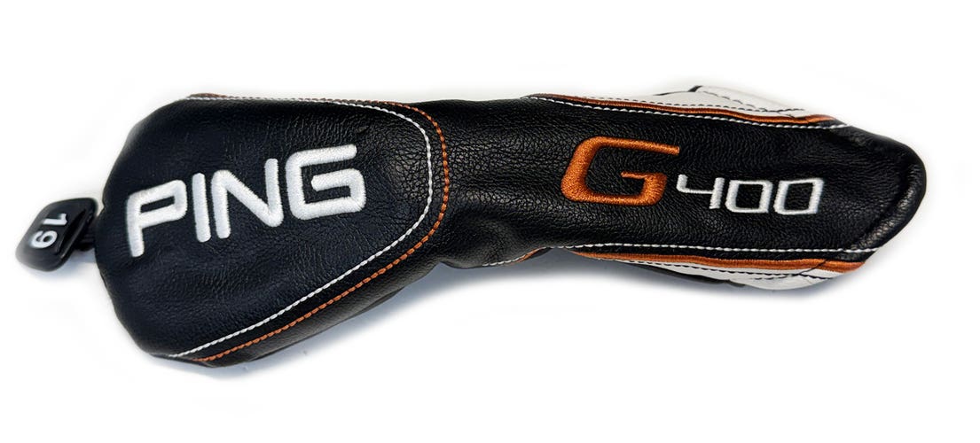 Ping G400 Black/White/Bronze 19* Hybrid/Rescue Headcover Cover