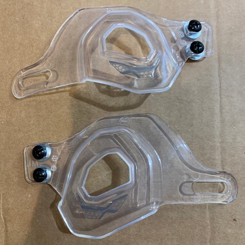 CCM Super Tacks X/910 Clear Ear Pieces/Guards M/L with Hardware *Last Set- Read Full Description*