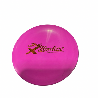 Used Discraft X Stratus Disc Golf Driver Pink 11834-s000052589