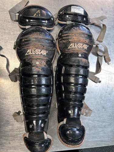 Used All Star Shin Guards Catchers Leg Guards Black Junior 11868-s000070110