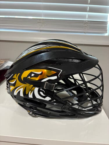 Game Used Towson Lacrosse STX Aero Helmet
