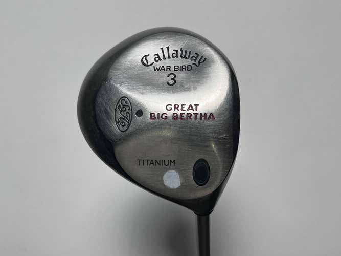 Callaway Big Bertha Warbird 3 Fairway Wood 15* BB UL Regular Graphite Mens RH